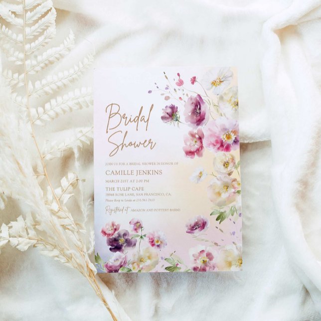 Convites Chá de panela Floral primavera (Criador carregado)