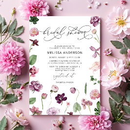 Convites Chá de panela Floral Puro