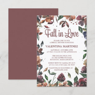 Convites Chá de panela Floral Purple Apaixonado