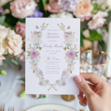 Chá de panela Floral Romântico de Pastel Suave