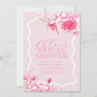 Convites Chá de panela Floral Rosa - Keira