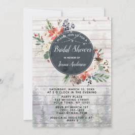 Convites Chá de panela Floral Russo das Luzes de Inverno