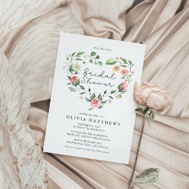 Convites Chá de panela Floral Rustic Elegance Blush