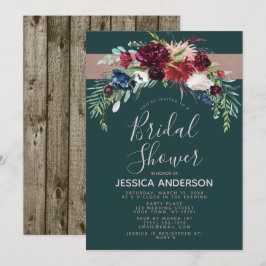 Convites Chá de panela Floral Rustic Holiday