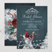 Chá de panela floral rústico de inverno elegante