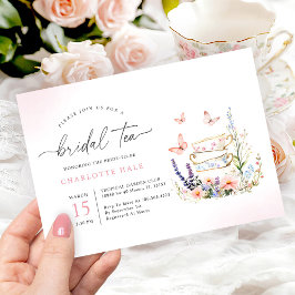 Convites Chá de panela Floral Tea Watercolor