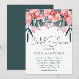 Convites Chá de panela Floral tropical