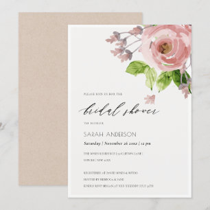 CONVITES CHÁ DE PANELA FLORORAL DE COR DE ÁGUA PINTA SUAV