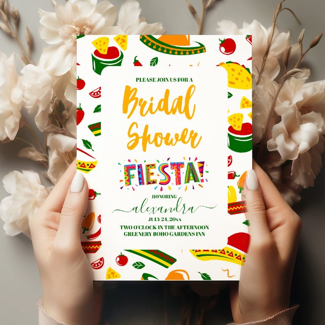 Convites Chá de panela Folk Art Mexicano Fiesta (Criador carregado)