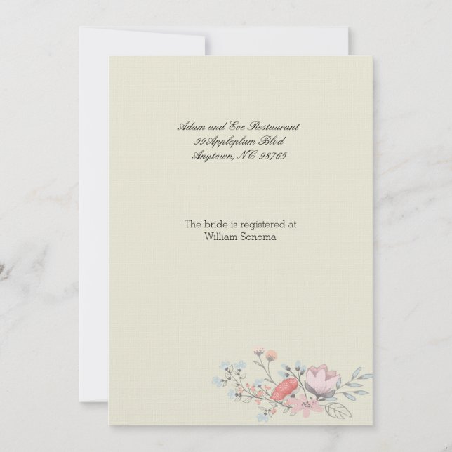 Convites Chá de panela Frame do rico 5x7 (Verso)