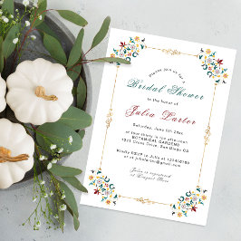 Convites Chá de panela Geométrico de Motif Clássico da Vint