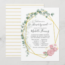 Chá de panela Geométrico Eucalyptus por Correio