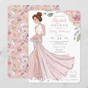 Convites Chá de panela Glam Redhead Bride