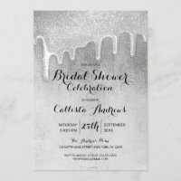 Chá de panela Glamorous Silver Thick Glitter Drive
