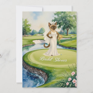 Convites Chá de panela GOLF para o golfista Cat Lover