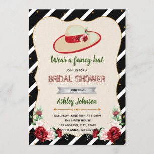 Convites Chá de panela grande do tema do chapéu de Derby