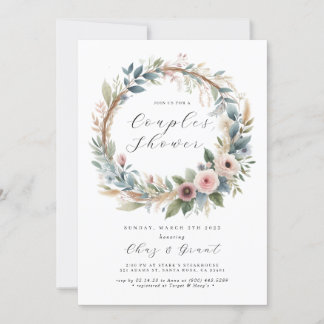 Convites Chá de panela Greenery Leafy Hoops