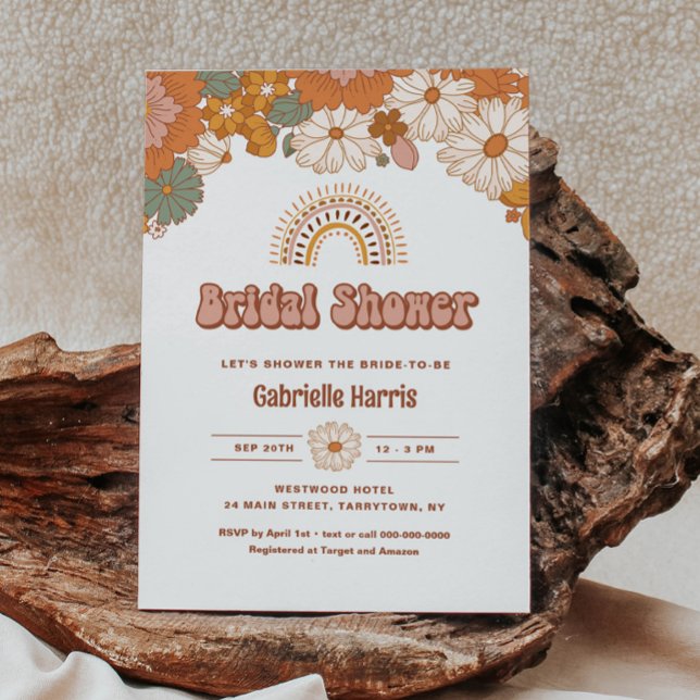 Convites Chá de panela Groovy (Criador carregado)