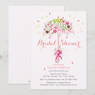 Convites Chá de panela Guarda-chuvas Flor