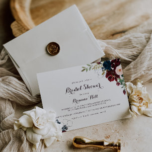 Convites Chá de panela Horizontal Ilustrado com Aquarela