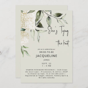 Convites Chá de panela Hydrangeas do Cream Casando