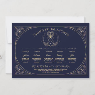 Convites Chá de panela Inerário de Wedding Tarot Moon