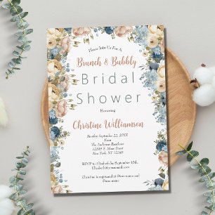 Convites Chá de panela Inverso Branco Cor-de-rosa Branca In