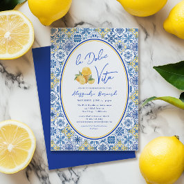 Convites Chá de panela italiano de Verão da Dolce Vita