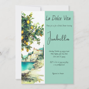 Convites Chá de panela italiano La Dolce Vita