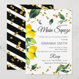 Convites Chá de panela Lemon Elegant