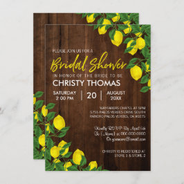 Convites Chá de panela Lemon Wood Summer