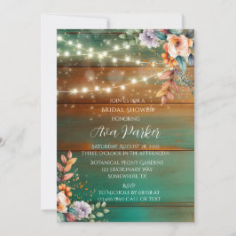 Convites Chá de panela leve de madeira de cobre