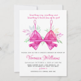 Convites Chá de panela lingerie