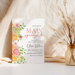 Convites chá de panela "Main Squeeze" - Citrus Lemon Party