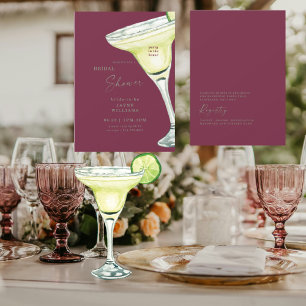 Convites Chá de panela Margarita Burgundy