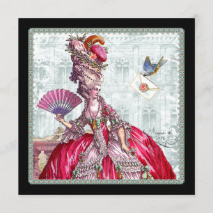 Convites Chá de panela Marie Antonette