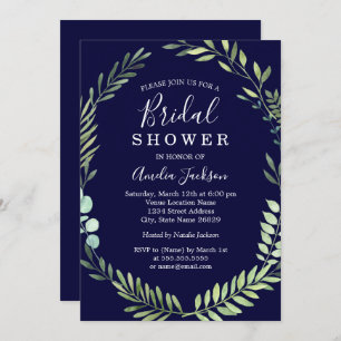 Convites Chá de panela Marinho Verde da Água