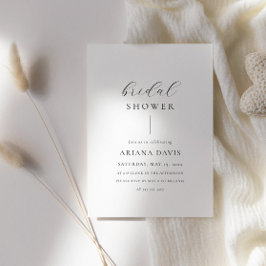 Convites Chá de panela Minimalista Moderno de Script Elegan