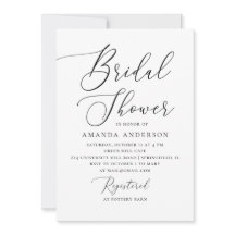 Chá de panela minimalista | Preto Elegante e Branc