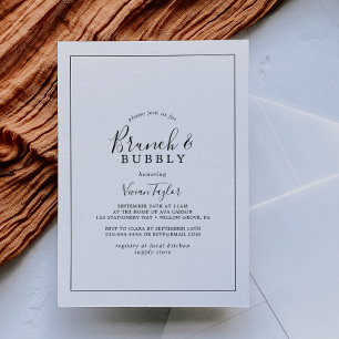 Convites Chá de panela Mínimo Brunch e Borracha