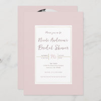 Chá de panela Mínimo Dourado e Rosa Ostra