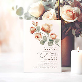 Convites Chá de panela Mínimo Elegante Floral