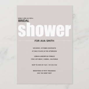 Convites Chá de panela Mínimo Rosa Simples