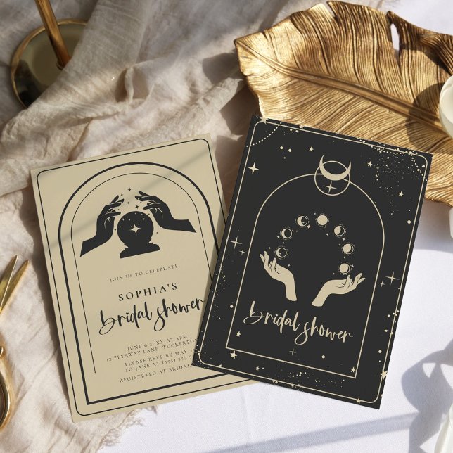 Convites Chá de panela Místico de Tarot Celestial (Criador carregado)