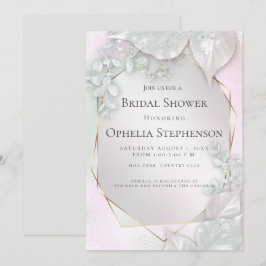 Convites CHÁ DE PANELA | Mistura Rosa-Rosa com Shimmer