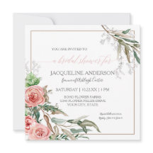 Chá de panela Modern Floral Eucalyptus Watercolor