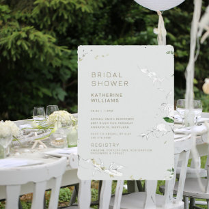 Convites Chá de panela Moderno da Dreamage Foliage Light Sa