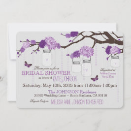 Convites Chá de panela moderno do ramo da flor da dália