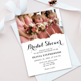 Convites Chá de panela Moderno Elegante de Bridesmaids