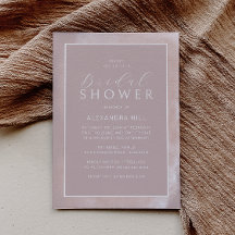 Chá de panela moderno Mauve e Blush